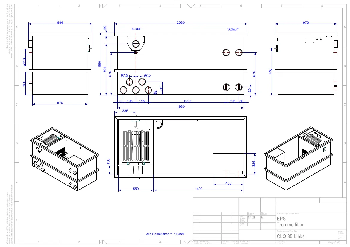 EPS CF35 Quer Combi-Trommelfilter (JUMBO) — Ansicht 11