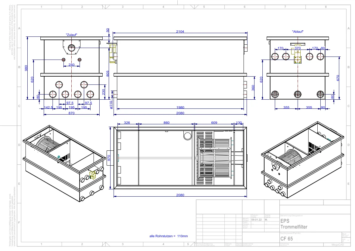 EPS CF65 Combi-Trommelfilter — Ansicht 11